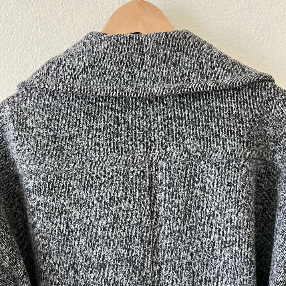 ATM Anthony Thomas Melillo Heathered Gray Oversized Fleece Over Coat Small - Picture 10 of 14